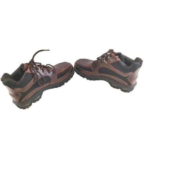 Rockport Elmbridge Mens Size 8.5M Brown Black Leather and Textile Lace-Up Boots - Picture 6 of 10